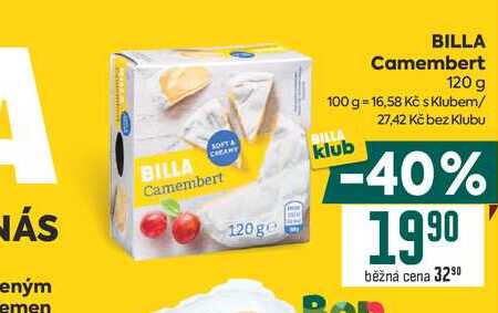 BILLA Camembert 120 g