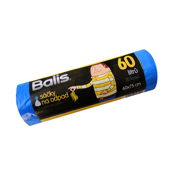 Balis HD Pytle na odpad zatahovací modré 60l