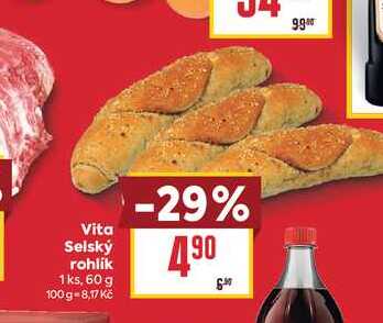 Vita Selský rohlik 1ks, 60 g