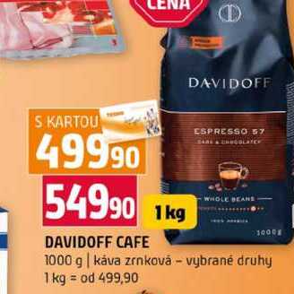 DAVIDOFF CAFE 1000 g káva zrnková vybrané druhy