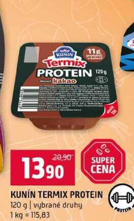 KUNIN TERMIX PROTEIN 120 g vybrané druhy 