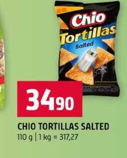 CHIO TORTILLAS SALTED 110 g