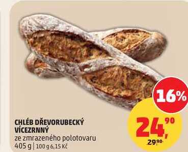 CHLÉB DŘEVORUBECKÝ VÍCEZRNNÝ, 405 g