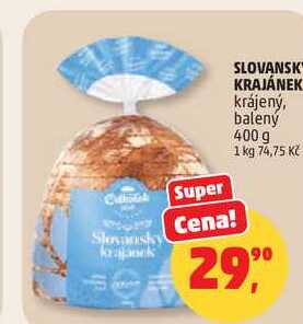 SLOVANSKÝ KRAJÁNEK krájený, balený, 400 g 