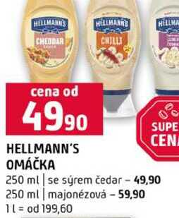 HELLMANN'S ОМАСКА 250 ml se sýrem čedar majonézová