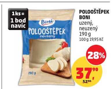 POLOOŠTĚPEK BONI uzený, 190 g