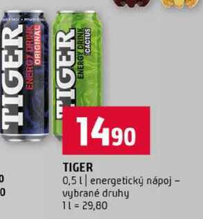 TIGER 0,5l energetický nápoj vybrané druhy
