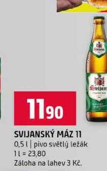 SVIJANSKÝ MÁZ 11 0,5l pivo světlý ležák