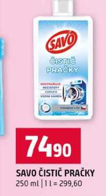 SAVO ČISTIČ PRAČKY 250 ml