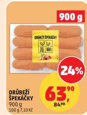 DRŮBEŽÍ ŠPEKÁČKY, 900 g