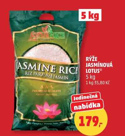RÝŽE JASMÍNOVÁ LOTUS, 5 kg