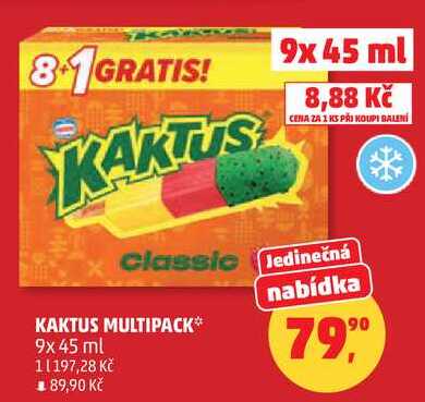 KAKTUS MULTIPACK, 9x 45 ml