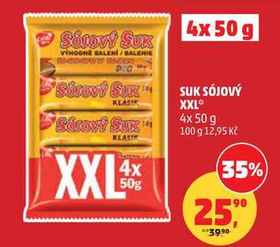 SUK SÓJOVÝ XXL, 4x 50 g  