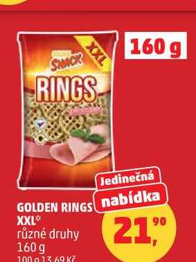 GOLDEN RINGS nabídka XXL různé druhy, 160g 