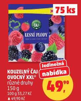 KOUZELNÝ ČAJ OVOCNÝ XXL různé druhy, 150 g