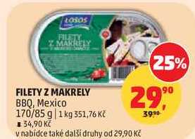 FILETY Z MAKRELY BBQ, Mexico, 170/85 g