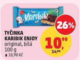 TYČINKA KARIBIK ENJOY original, bílá, 100 g