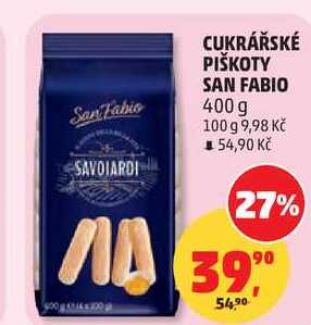CUKRÁŘSKÉ PIŠKOTY SAN FABIO, 400 g 