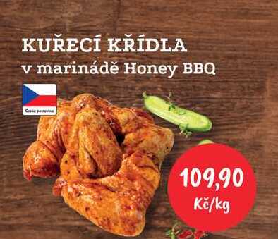 KUŘECÍ KŘÍDLA v marinádě Honey BBQ 1kg