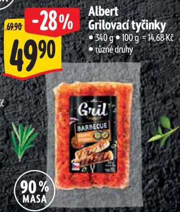 Albert Grilovací tyčinky, 340 g