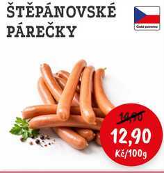 ŠTĚPÁNOVSKÉ PÁREČKY 100g 