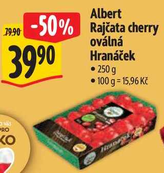 Albert Rajčata cherry oválná Hranáček, 250 g