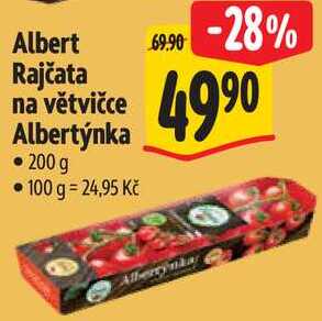 Albert Rajčata na větvičce Albertýnka, 200 g