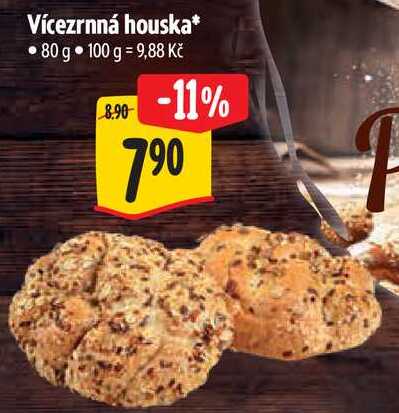 Vícezrnná houska, 80 g