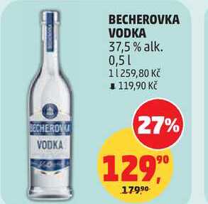 BECHEROVKA VODKA 37,5% alk., 0,5 l