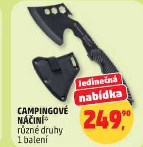 CAMPINGOVÉ NÁČINÍ různé druhy, 1 balení