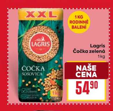 Lagris Čočka zelená 1kg