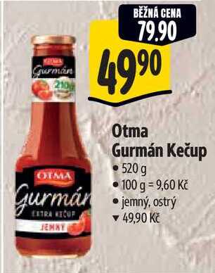 Otma Gurmán Kečup, 520 g