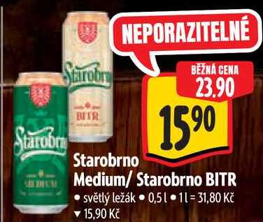 Starobrno BITR, 0,5 l