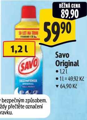 Savo Original, 1,2 l