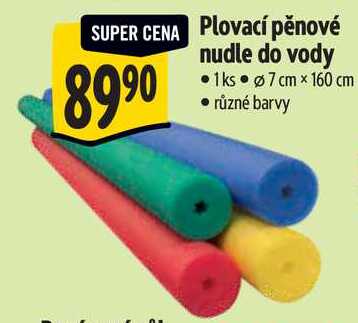 Plovací pěnové nudle do vody