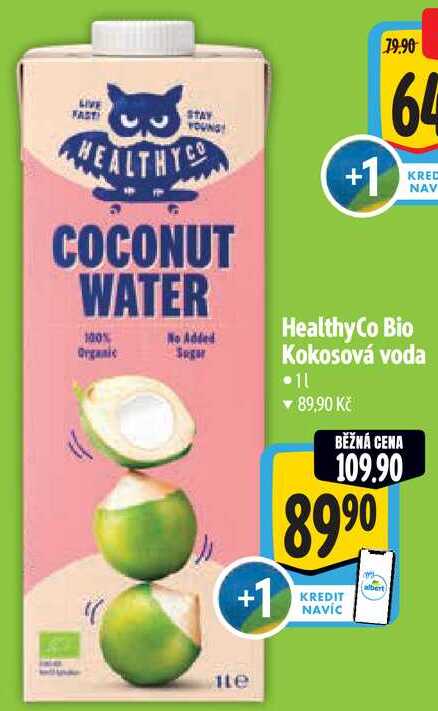 Healthy Co Bio Kokosová voda, 1 l