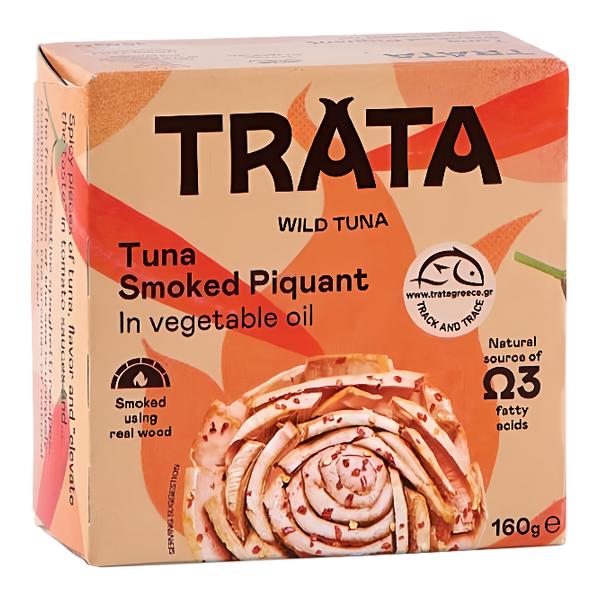 Trata Tuňák uzený v rostlinném oleji pikantní