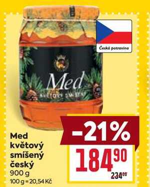 Med květový smíšený český 900 g
