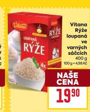 Vitana Rýže loupaná ve varných sáčcích 400 g