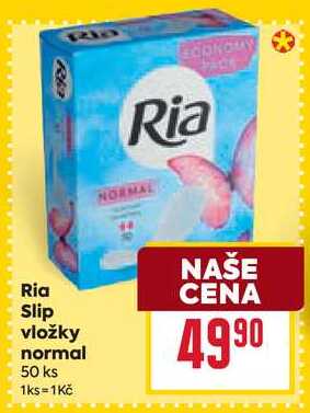 Ria Slip vložky normal 50 ks