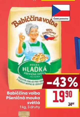 Babiččina volba Pšeničná mouka světlá 1 kg