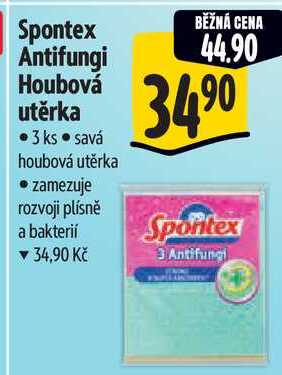 Spontex Antifungi Houbová utěrka, 3 ks