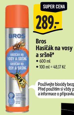 Bros Hasičák na vosy a sršně, 600 ml