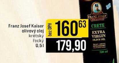 Franz Josef Kaiser olivový olej krétský řecký 0,5l