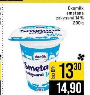 Ekomilk smetana zakysanȧ 14 % 200 g 