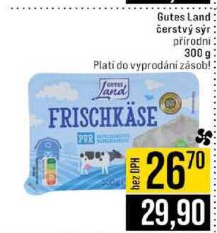 Gutes Land čerstvý sýr přirodni 300 g