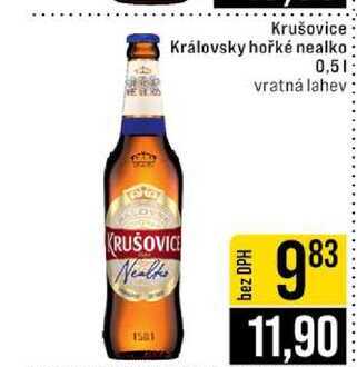 Krušovice Královsky hořké nealko 0,5l v akci