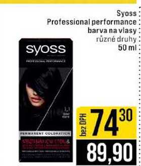 Syoss Professional performance barva na vlasy syoss různé druhy 50 ml