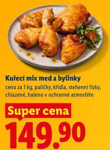 Kuřecí mix med a bylinky, cena za 1 kg
