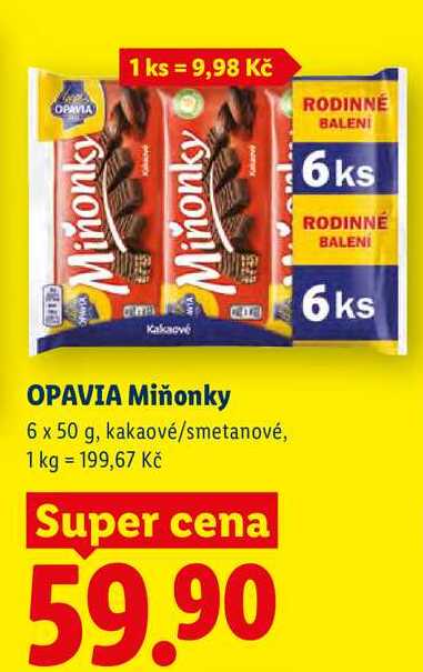 OPAVIA Miňonky, 6x 50 g